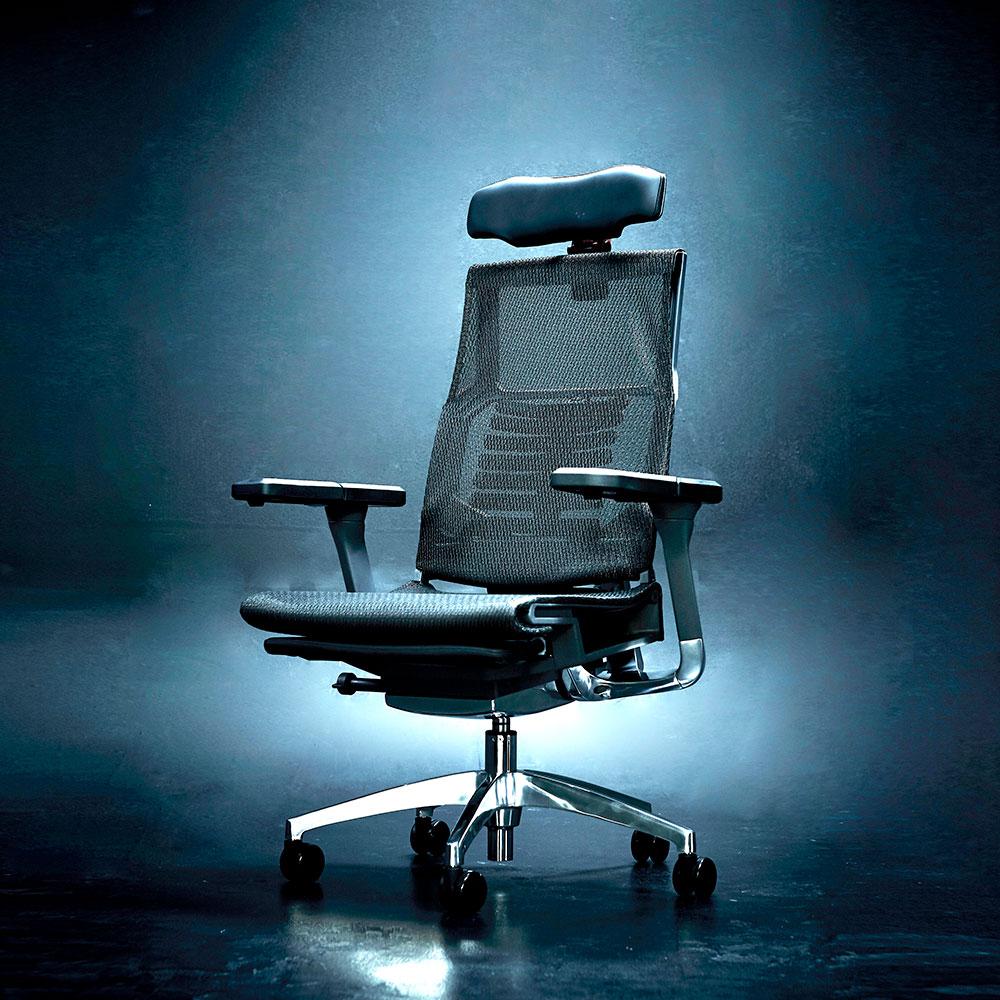 Dinos ヘッドレスト＆アーム付き フルメッシュワークチェア